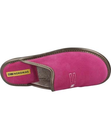 PANTUFAS DE CASA NORDIKAS TOP LINE ROSA MORANGO FRESA