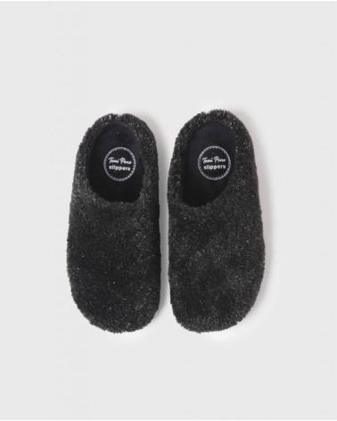 TONI PONS PLÜSCH-SLIPPER 146938 SCHWARZ NEGRO