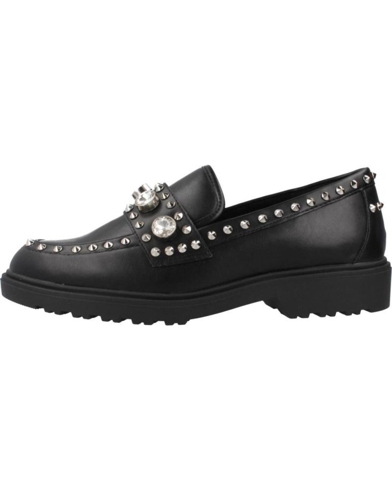 MOCASINES EXE SALINA CON TACHUELAS Y SUELA TRACK NEGROS BLKSLV BLKSLV