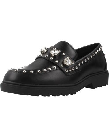MOCASINES EXE SALINA CON TACHUELAS Y SUELA TRACK NEGROS BLKSLV BLKSLV
