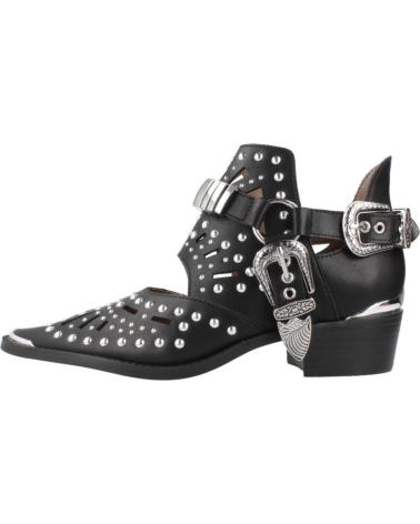 BOTTINES BEFREE MILAN 018E NOIRES AVEC CLOUS ET BOUCLES MÉTALLIQUES BLACK