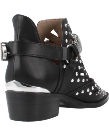 BOTTINES BEFREE MILAN 018E NOIRES AVEC CLOUS ET BOUCLES MÉTALLIQUES BLACK
