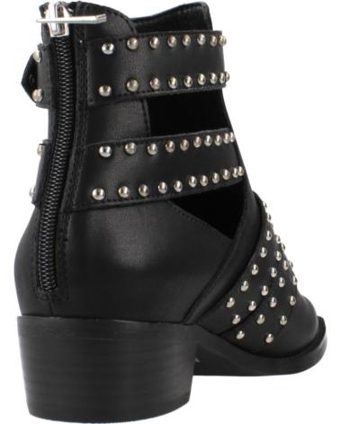 BOTINES EXE MILAN 020E NEGROS CON MÚLTIPLES TIRAS Y TACHUELAS BLACK