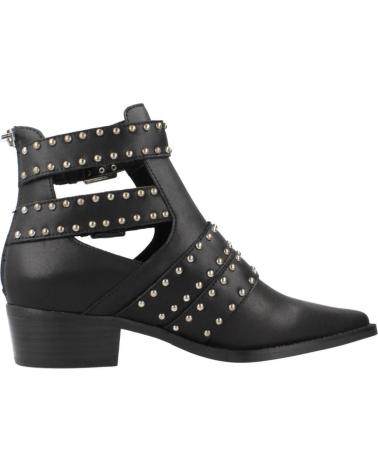 BOTINES EXE MILAN 020E NEGROS CON MÚLTIPLES TIRAS Y TACHUELAS BLACK