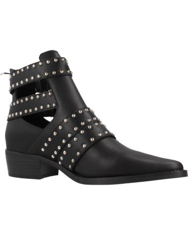 BOTINES EXE MILAN 020E NEGROS CON MÚLTIPLES TIRAS Y TACHUELAS BLACK