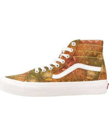 VANS OFF THE WALL SK8-HI - SCARPE ALTE STAMPA ARANCIO VERDE GREEN