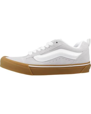 VANS OFF THE WALL KNU SKOOL GRIGIO - SCARPE CASUAL CON SUOLA CARAMELLO PPLRCK