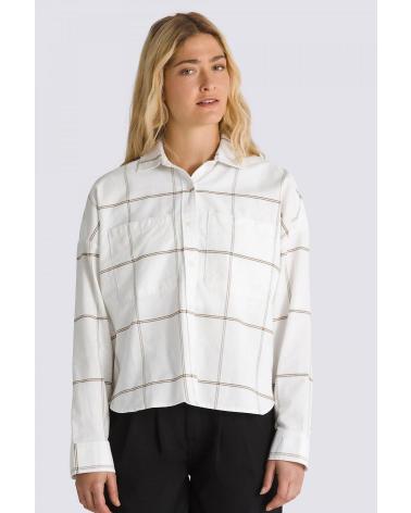 VANS ANTICA BOXY LS SHIRT WHITE MRSMLW MRSMLW