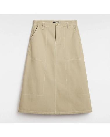 VANS CODEY LONG FLARE UTILI SKIRT GREEN ELM ELM