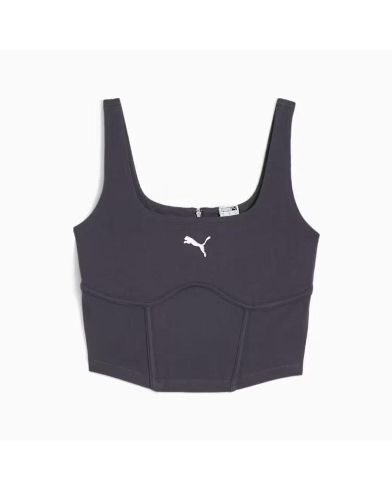 PUMA TOP CORSET DESPORTIVO DARE TO CINZA GRAY