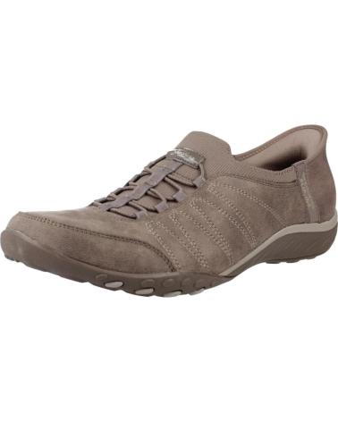 SKECHERS BREATHE-EASY HOME SLIP-INS DUNKELBEIGE DKTP DKTP