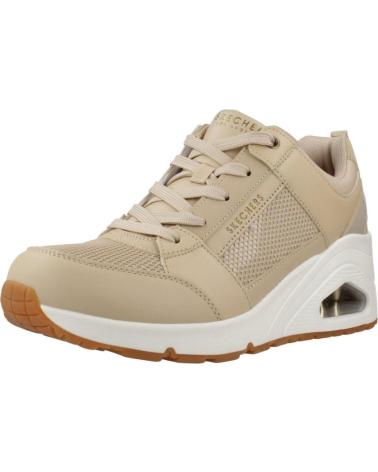 SKECHERS UNO WEDGE EVERYTHI MARROM CLARO NATURAL NAT