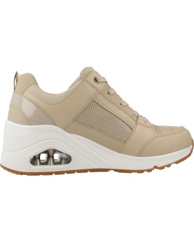 SKECHERS UNO WEDGE EVERYTHI MARROM CLARO NATURAL NAT
