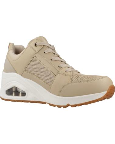 SKECHERS UNO WEDGE EVERYTHI MARROM CLARO NATURAL NAT
