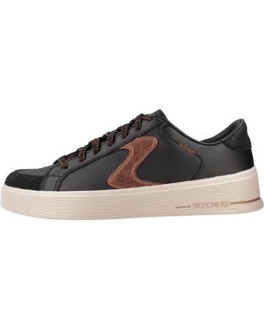 SKECHERS HILAND QUITE CHIC BKBR - TÊNIS CASUAIS PRETOS BKBR