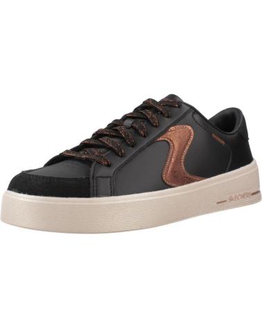 SKECHERS HILAND QUITE CHIC BKBR - TÊNIS CASUAIS PRETOS BKBR