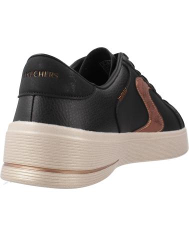 SKECHERS HILAND QUITE CHIC BKBR - TÊNIS CASUAIS PRETOS BKBR