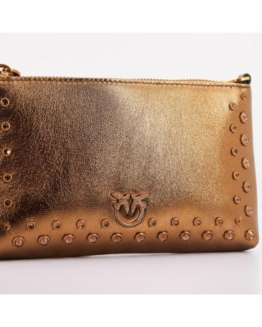 PINKO BOLSO MINI FLAT HORIZONTAL BRONCE ZZOZ ZZOZ