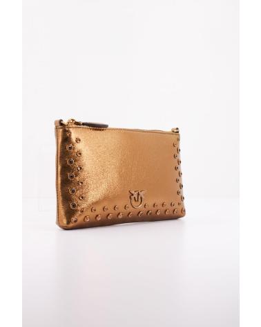 PINKO BOLSO MINI FLAT HORIZONTAL BRONCE ZZOZ ZZOZ