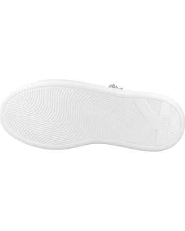 KARL LAGERFELD ZAPATILLAS MUJER MODELO KAPRI STUD ZIP LO LACE COLOR BLANCO 01S WHITE