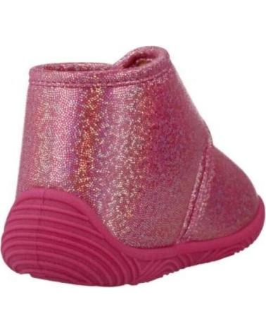 CHICCO ZAPATILLAS DE HOGAR GLITTER ROSAS MODELO TEDDY CON CIERRE ADHERENTE 150
