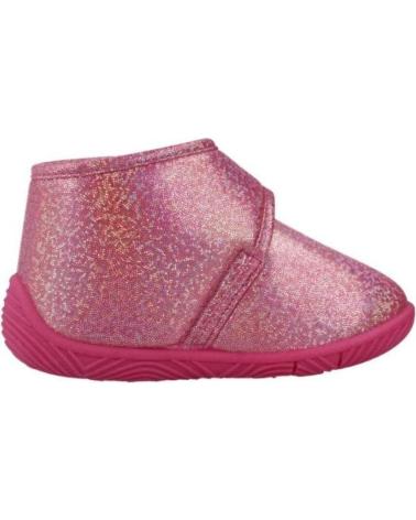 CHICCO ZAPATILLAS DE HOGAR GLITTER ROSAS MODELO TEDDY CON CIERRE ADHERENTE 150