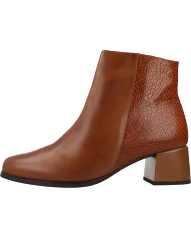 PITILLOS BOTINES MUJER MODELO 10124P COLOR MARRON CUERO