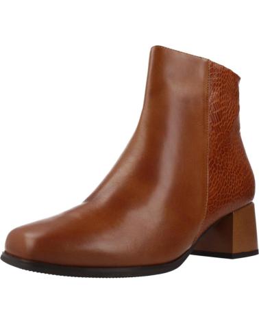 PITILLOS BOTINES MUJER MODELO 10124P COLOR MARRON CUERO