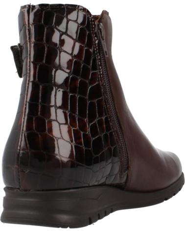 PITILLOS STIEFELETTEN 20004P AUS BRAUNEM LEDER MIT ELASTISCHEM UND GEPRÄGTEM DETAIL MARRON