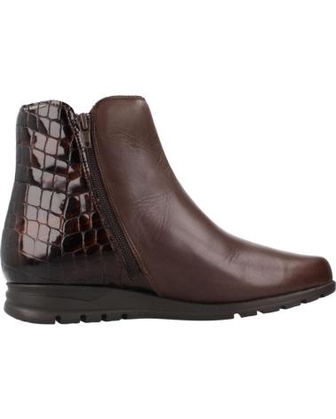 PITILLOS STIEFELETTEN 20004P AUS BRAUNEM LEDER MIT ELASTISCHEM UND GEPRÄGTEM DETAIL MARRON