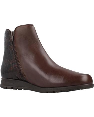 PITILLOS STIEFELETTEN 20004P AUS BRAUNEM LEDER MIT ELASTISCHEM UND GEPRÄGTEM DETAIL MARRON