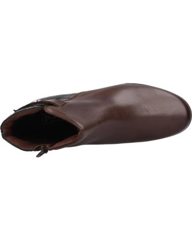 PITILLOS STIEFELETTEN 20004P AUS BRAUNEM LEDER MIT ELASTISCHEM UND GEPRÄGTEM DETAIL MARRON