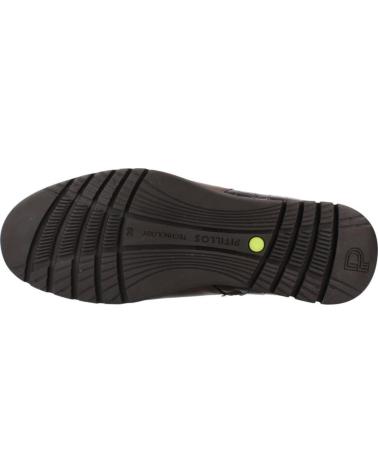 PITILLOS STIEFELETTEN 20004P AUS BRAUNEM LEDER MIT ELASTISCHEM UND GEPRÄGTEM DETAIL MARRON