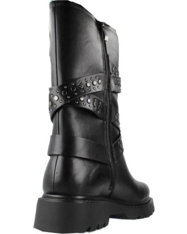 TAMARIS BIKER ANKLE BOOTS 25466-43 BLACK WITH BUCKLES AND STUDS BLACK