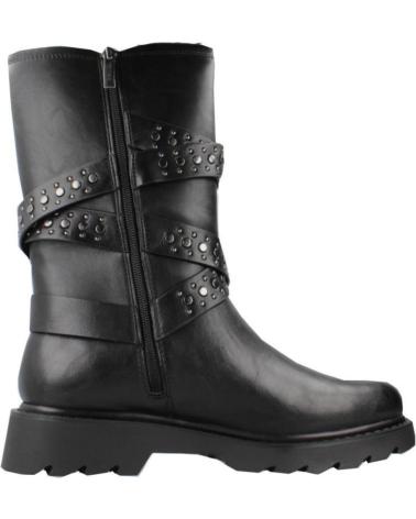 TAMARIS BIKER ANKLE BOOTS 25466-43 BLACK WITH BUCKLES AND STUDS BLACK