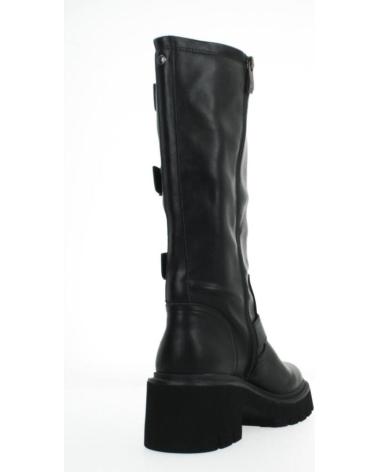 BOTAS ALTAS TAMARIS 25620-43 NEGRAS CON MÚLTIPLES HEBILLAS BLACK