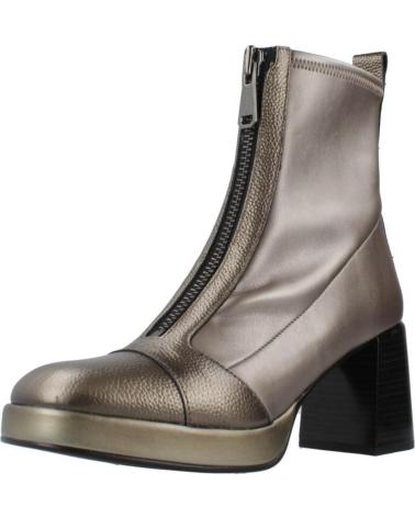 HISPANITAS BOTINES MUJER MODELO HI243658 COLOR PLATA ACERO