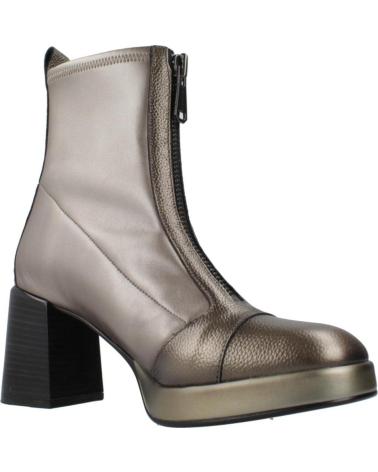 HISPANITAS BOTINES MUJER MODELO HI243658 COLOR PLATA ACERO