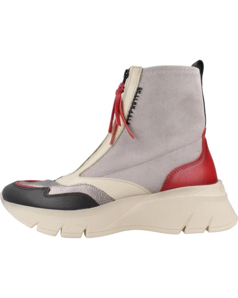 HISPANITAS BOTINES MUJER MODELO CHI243628 COLOR GRIS CARMIN