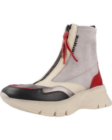 HISPANITAS BOTINES MUJER MODELO CHI243628 COLOR GRIS CARMIN