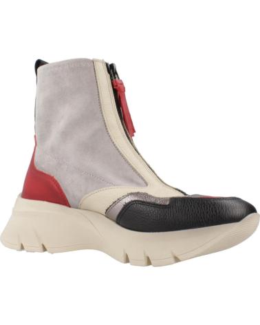 HISPANITAS BOTINES MUJER MODELO CHI243628 COLOR GRIS CARMIN