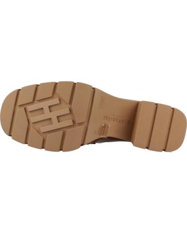 MOCASINES HISPANITAS HI243604 EN PIEL CHAROL MARRÓN CLARO CUERO