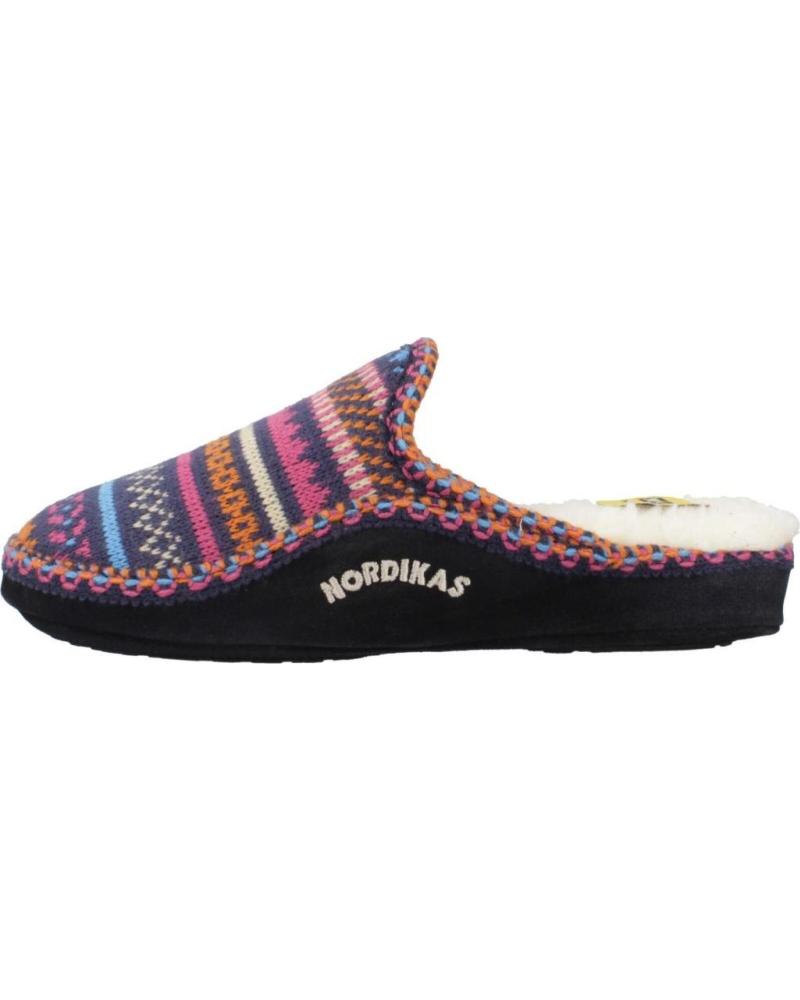 NORDIKAS SLIPPERS CANDANCHÚ MODEL MULTICOLOR NAVY MARINO