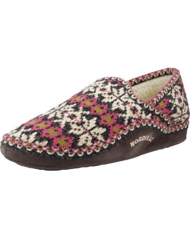 NORDIKAS ZAPATILLAS DE CASA MODELO FORMIGAL NEGRO GRIS GRIS