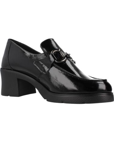 MOCASSINI NERI 24 HORAS CON TACCO CHUNKY 26282 NEGRO