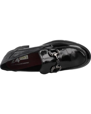 MOCASSINI NERI 24 HORAS CON TACCO CHUNKY 26282 NEGRO