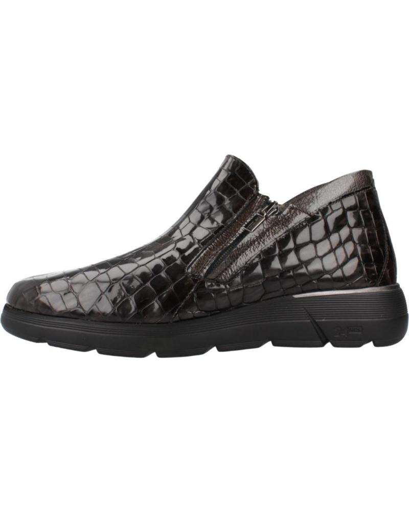 24 HORAS KOMFORTSCHUHE 26294 MOKA LACKLEDER COMBI MARRON