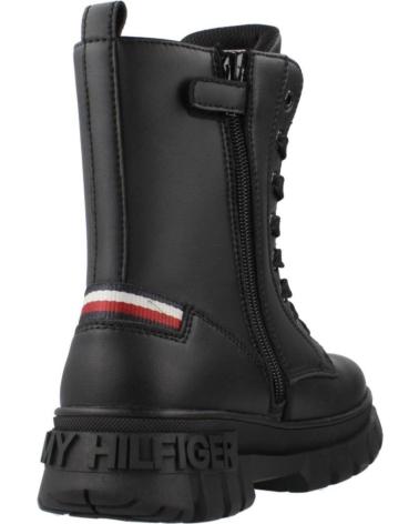 TOMMY HILFIGER LACE-UP BOOTIE - STIVALI NERI CON LACCI PER BAMBINO BLACK
