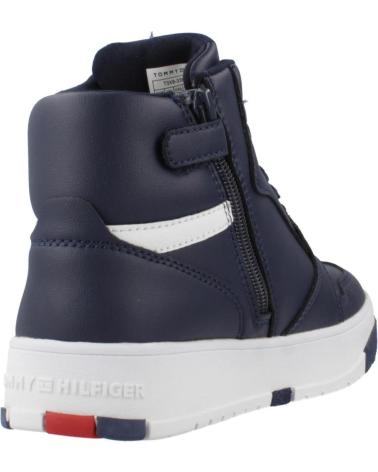 TOMMY HILFIGER TÊNIS CANO MÉDIO COM CADARÇO AZUL MARINHO BLUE