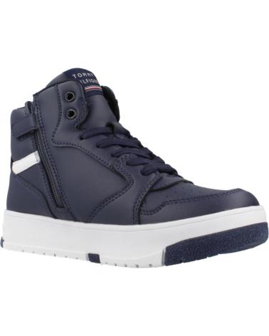 TOMMY HILFIGER TÊNIS CANO MÉDIO COM CADARÇO AZUL MARINHO BLUE